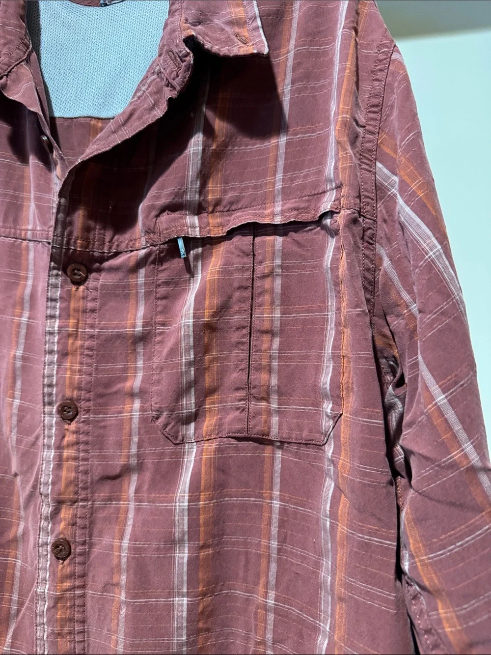 The North Face Brown Plaid Button Shirt